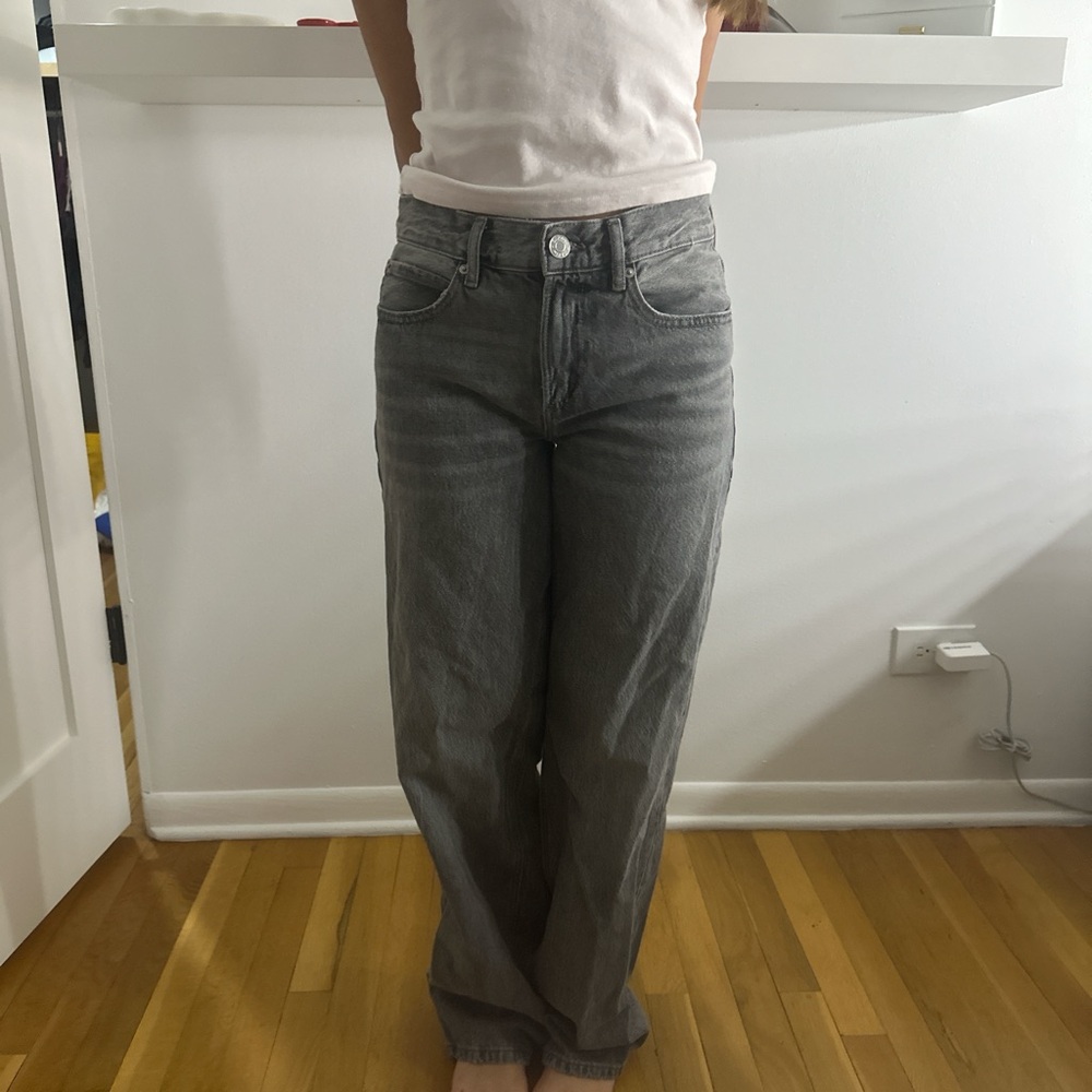 Garage Gray Straight Leg Jeans